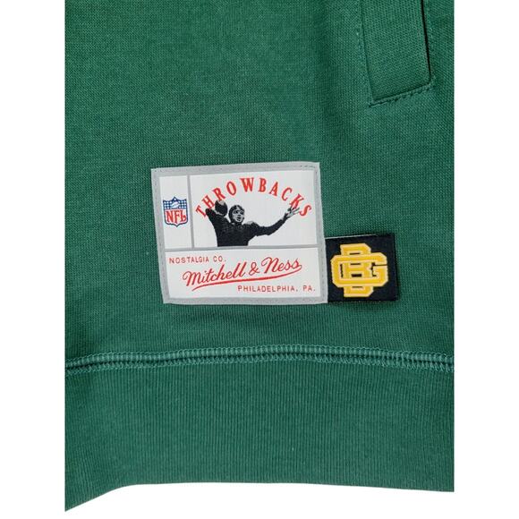 Mitchell & Ness Green Bay Packers NFL Womens Medium Funnel Neck‎ 2.0 Hoodie NWT - Picture 5 of 7